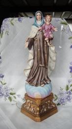 1120 Erg mooi groter beeld van Maria met Kind - porselein, Ophalen of Verzenden, Zo goed als nieuw, Beeld(je), Christendom | Katholiek