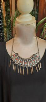 Vintage Egyptische Cleopatra ketting., Sieraden, Tassen en Uiterlijk, Kettingen, Ophalen of Verzenden, Zo goed als nieuw