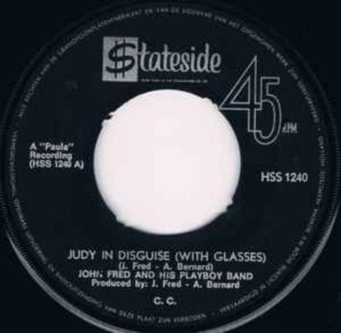 single vinyl JOHN FRED & His PLAYBOY BAND - Judy in Disguise, Cd's en Dvd's, Vinyl Singles, Gebruikt, Single, Pop, 7 inch, Verzenden
