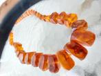 Barnsteen ketting met bijzonder grote kralen, Sieraden, Tassen en Uiterlijk, Antieke sieraden, Ophalen of Verzenden, Overige materialen