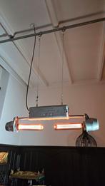 Vintage Industriële Hanglamp, Gebruikt, Ophalen of Verzenden, Metaal, Minder dan 50 cm