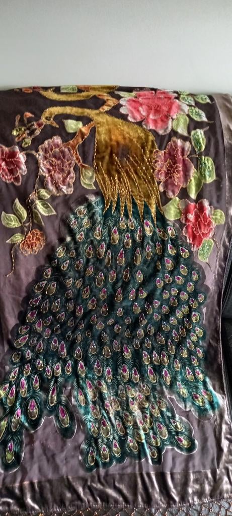 Prachtige handgemaakte sjaal/stola met 32% zijde, Kleding | Dames, Mutsen, Sjaals en Handschoenen, Ophalen of Verzenden, Zo goed als nieuw