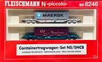 Flm 99 8246 containerdraagwagen Set NS/SNCB, Hobby en Vrije tijd, Modeltreinen | N-Spoor, Gelijkstroom, Fleischmann, Analoog, Ophalen of Verzenden