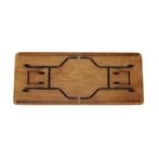 Buffettafel hout met aluminium rand inklapbaar 220 cm, Huis en Inrichting, Tafels | Sidetables, Info@edvonline.nl, Ophalen of Verzenden