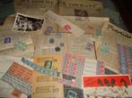 Set 8 Oorlog wo2 bonnen geld munt krant foto document ww2, Verzamelen, Verzenden, Overige soorten, Nederland, Overige typen