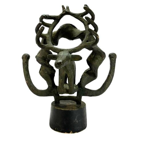 Zweeds bronzen beeld, Antiek en Kunst, Antiek | Koper en Brons, Brons, Ophalen of Verzenden