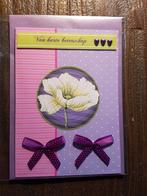 Kaartje beterschap witte bloem, Ophalen of Verzenden, Nieuw, Overige thema's