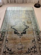 Glazen Salontafel 120x120x38 (FIAM Stijl), Ophalen, Gebruikt, Vierkant, 100 tot 150 cm