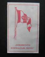 08-109 Dordrecht - Korfbalclub Deetos, Verzamelen, Suikerzakjes, Verzenden, Nederland