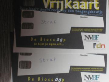2 bioscoopkaartjes voor de film Straf ( Gratis verzenden) beschikbaar voor biedingen