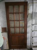 Hardhouten opdekdeur 201,5 cm hoog x 85,5 cm breed x 4,3 cm, Ophalen, 80 tot 100 cm, Binnendeur, 200 tot 215 cm