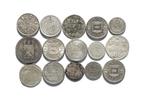 Europa (veelal NL) lot met 15 verschillende munten (zilver), Ophalen of Verzenden, Overige landen, Zilver