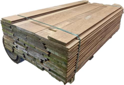 28 m2 Azobé hardhouten damwand 3 cm dik - nr: HP69, Tuin en Terras, Palen, Balken en Planken, Nieuw, Planken, 180 tot 250 cm, Hardhout