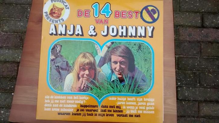 LP - De 14 beste van Anja en Johnny, Cd's en Dvd's, Vinyl | Nederlandstalig, Zo goed als nieuw, Levenslied of Smartlap, 12 inch