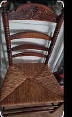 Eiken knopstoel met biezen zitting, Ophalen of Verzenden