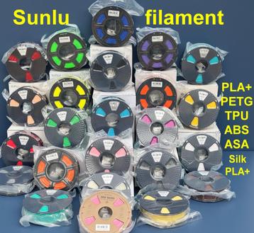 Sunlu PLA+/silk PLA+/PLA CF/PETG/TPU/ABS/ASA filament beschikbaar voor biedingen