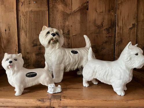 CooperCraft Westie Beeldjes - Set van 3 - Made in England, Verzamelen, Beelden en Beeldjes, Zo goed als nieuw, Dier, Ophalen of Verzenden