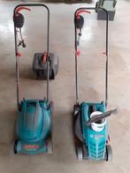2 BOSCH GRASMAAIERS  DEFECT., Cirkelmaaier, Gebruikt, Ophalen of Verzenden, Opvangbak