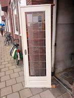 En-suite deuren jaren 30 glas in lood., Doe-het-zelf en Verbouw, Deuren en Horren, Ophalen, Gebruikt, 80 tot 100 cm, Binnendeur