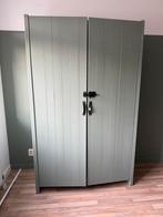 Handgeschilderde Kledingkast in Landelijke Stijl, Ophalen, 100 tot 150 cm, 200 cm of meer, Zo goed als nieuw