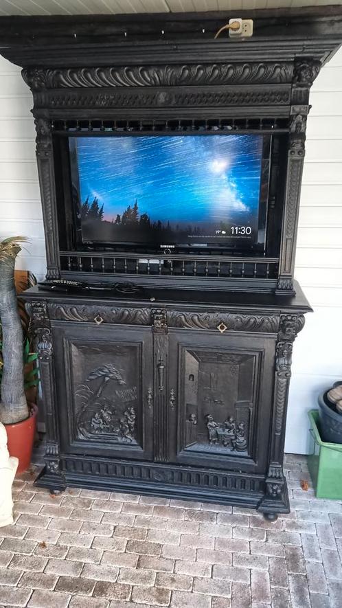 Antieke Mechelse TV Kast met Samsung TV, Antiek en Kunst, Antiek | Meubels | Kasten, Ophalen