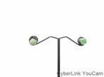 320281-9 Prachtige Jade Oorstekers 14kt Goud