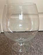 Cognacglas 38 cm hoog, Huis en Inrichting, Woonaccessoires | Vazen, Ophalen, Zo goed als nieuw, Glas, Minder dan 50 cm