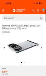 Festool longlife zak mini stofzuiger  499703, Ophalen of Verzenden, Zo goed als nieuw