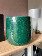 Prachtige donkergroene bloempot, zeer goede staat, Tuin en Terras, Bloempotten, Ophalen, Rond, Binnen, Zo goed als nieuw