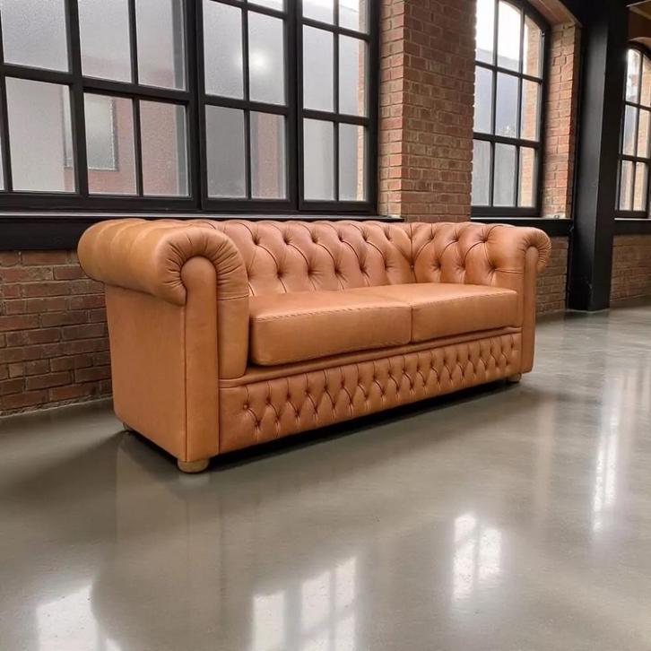ECO VEGAN CHESTERFIELD in ieder model, Huis en Inrichting, Banken | Bankstellen, Nieuw, Vierpersoons of meer, 75 tot 100 cm, Overige materialen