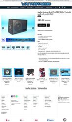 Audio System R08 BR 8 inch subwoofer FLAT / Gepoort R 08, Auto diversen, Autospeakers, Info@optimount.nl, Ophalen of Verzenden