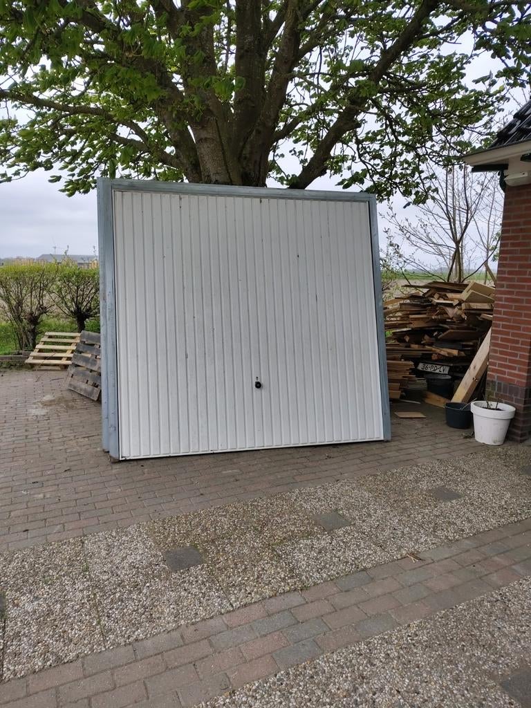 Garagedeur, Doe-het-zelf en Verbouw, Ophalen, 120 cm of meer, Garagedeur, 215 cm of meer