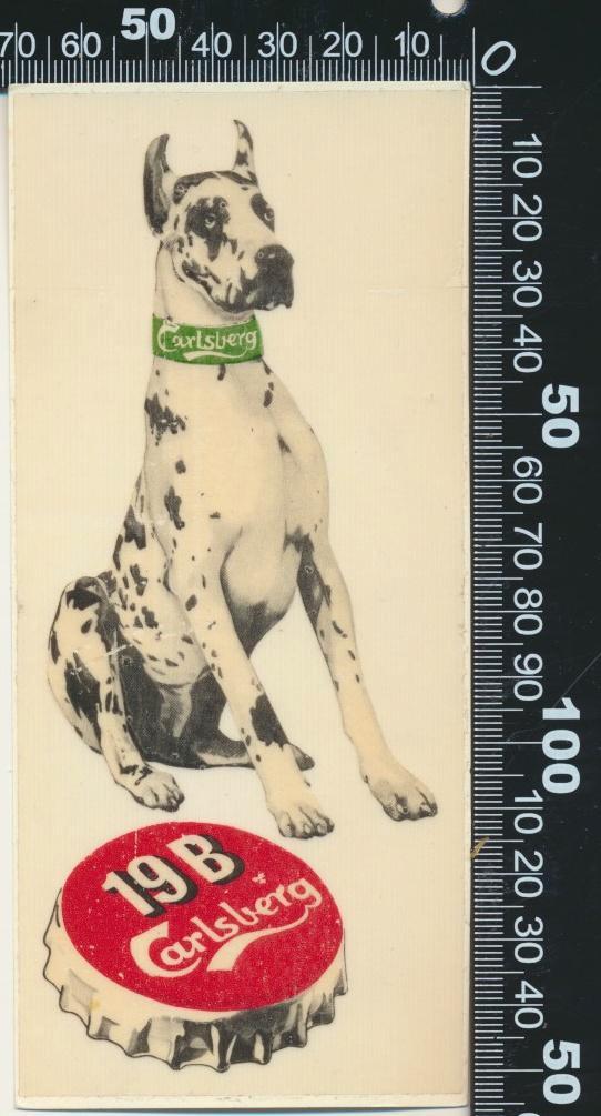 Sticker: Carlsberg (1), Verzamelen, Stickers, Zo goed als nieuw, Bedrijf of Vereniging, Ophalen of Verzenden