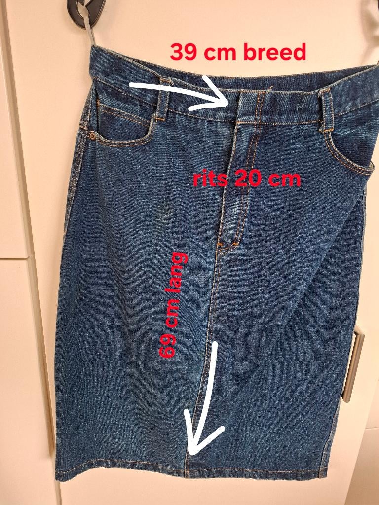 Denim rok, Kleding | Dames, Rokken, Zo goed als nieuw, Maat 38/40 (M), Blauw, Boven de knie, Ophalen