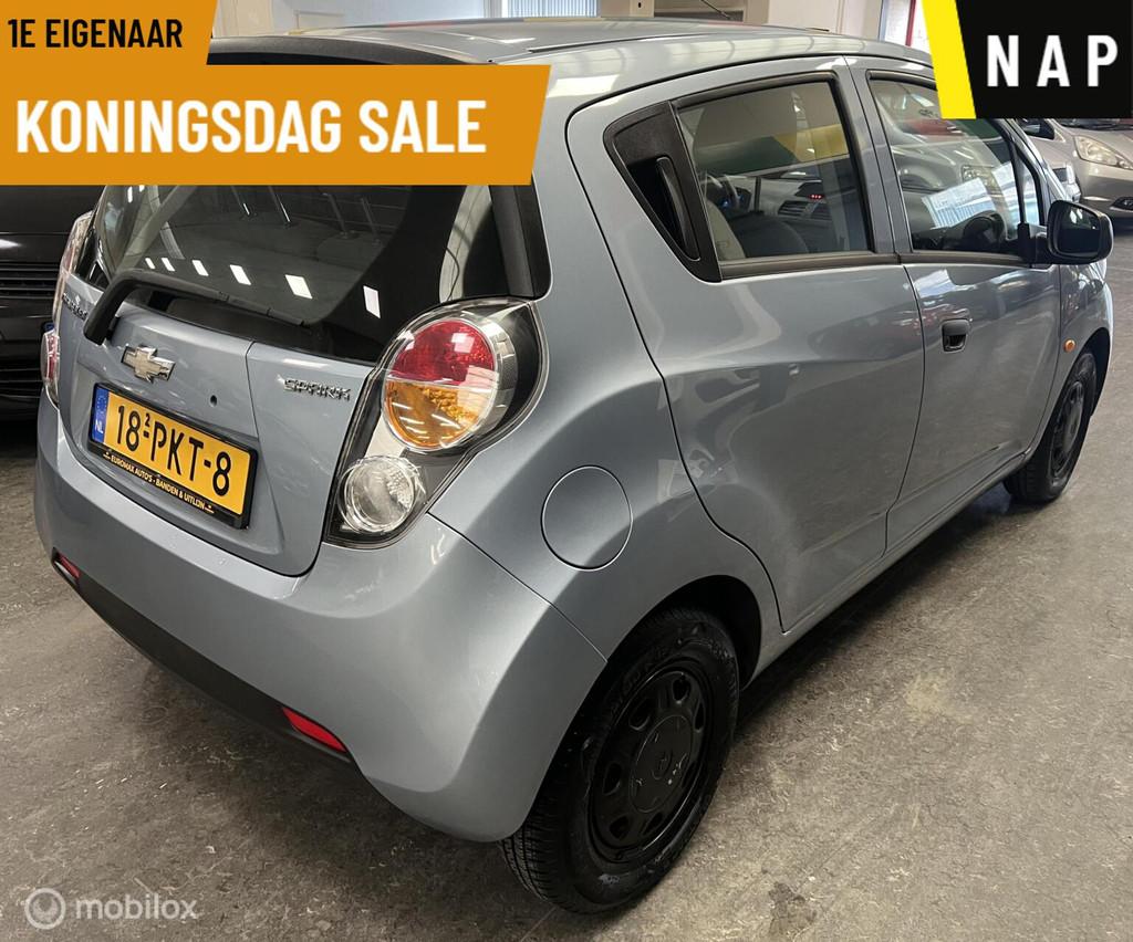 Chevrolet Spark 1.0 16V LS 1e Eigenaar - NAP, Voorwielaandrijving, Stof, Gebruikt, Zwart