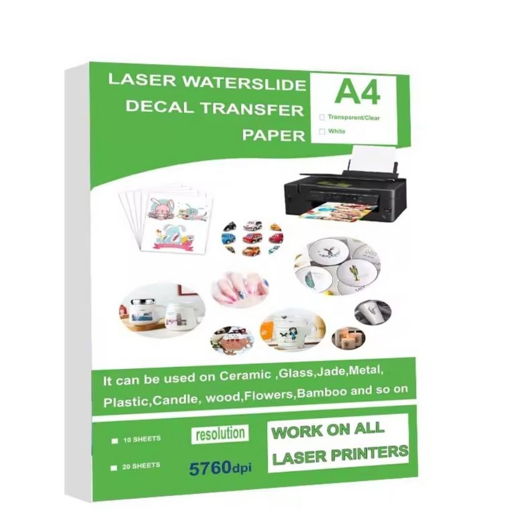 A4 Waterslide Decal Transfer Papier voor Laserprinters, Ophalen of Verzenden, Meerdere stickers