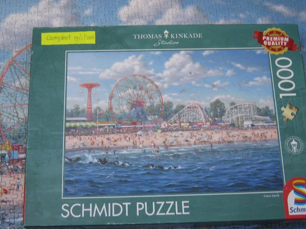 puzzels 1000 stukjes Kinkade en Sam Park, Verzenden, 500 t/m 1500 stukjes, Zo goed als nieuw, Legpuzzel