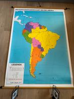 Schoolplaat van Zuid Amerika, Antiek en Kunst, Antiek | Schoolplaten, Ophalen, Aardrijkskunde