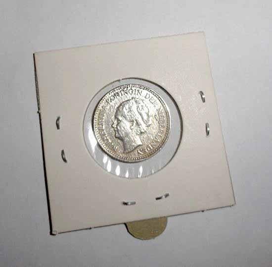 Munt misslag Halve Gulden 1929, Ophalen of Verzenden, Koningin Wilhelmina, ½ gulden, Losse munt