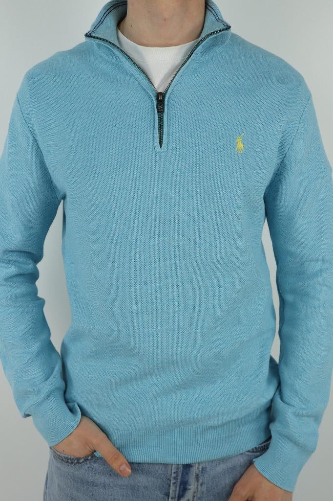 Ralph Lauren trui met kwart rits - M, Ralph Lauren, Ophalen of Verzenden, Zo goed als nieuw, Maat 48/50 (M)