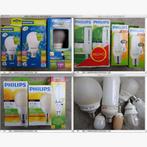 Partij spaarlampen nieuw/gebr. div merken/watt. spaarlamp m2, Ophalen of Verzenden, Zo goed als nieuw, E27 (groot), Spaarlamp