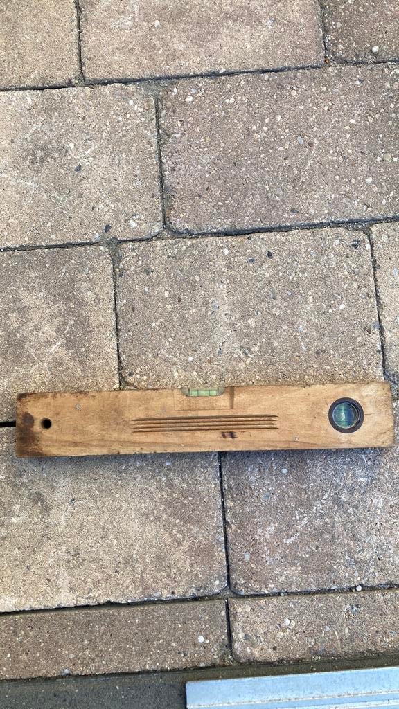 Antieke houten waterpas Vola, Antiek en Kunst, Ophalen