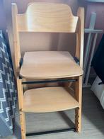 Meegroei kinderstoel, naturel hout, prima staat, Ophalen of Verzenden, Gebruikt, Meegroeistoel