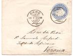 Egypte gelopen couvert van Egypte naar Italie (1893), Verzenden, Envelop