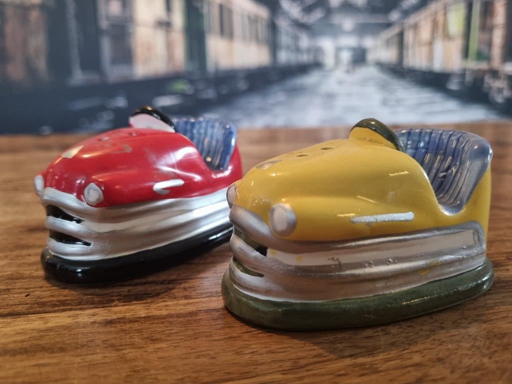 Leuke Bumper Car Peper- en Zoutstel, Verzamelen, Retro, Ophalen of Verzenden, Overige typen