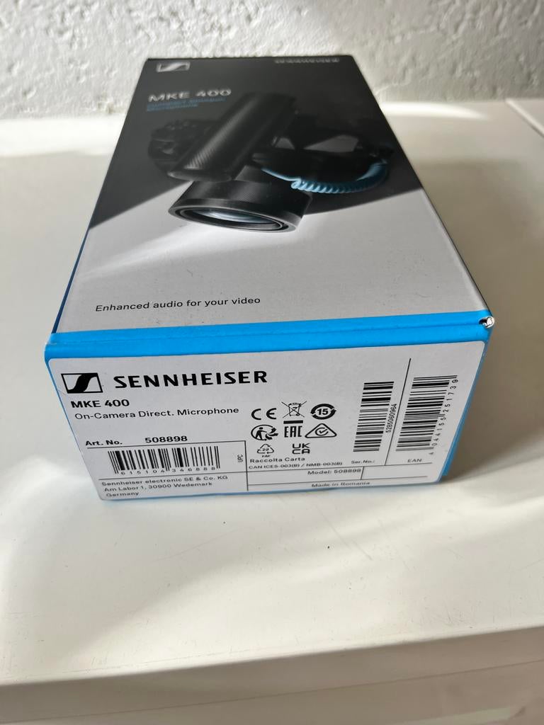 Sennheiser MKE 400 On-Camera Microfoon - Zo goed als nieuw, Muziek en Instrumenten, Microfoons, Ophalen, Zo goed als nieuw, Overige typen