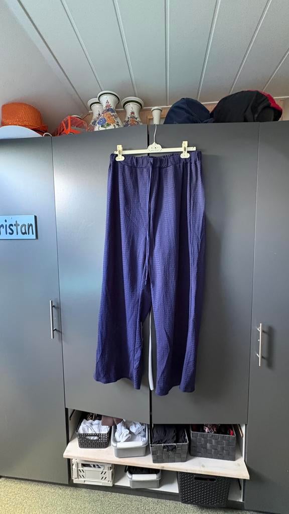 Wijdvallende broek donkerblauw maat XL, Ophalen of Verzenden, Zo goed als nieuw