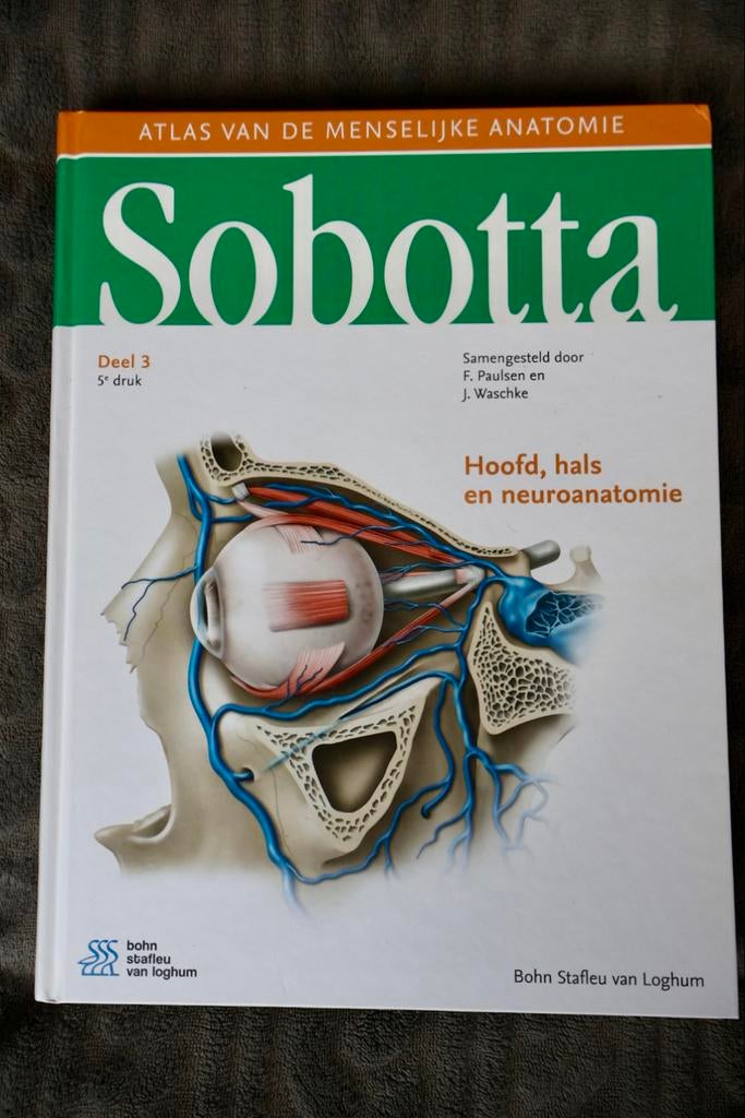 Sabotta deel 3: Hoofd, hals en neuroanatomie - Zo goed als n, Ophalen of Verzenden, Beta, Zo goed als nieuw, HBO