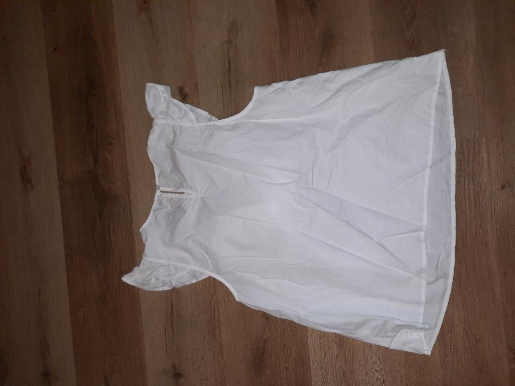 witte top ruffels XL, Kleding | Dames, Tops, Wit, Maat 46/48 (XL) of groter, Ophalen of Verzenden, Zo goed als nieuw
