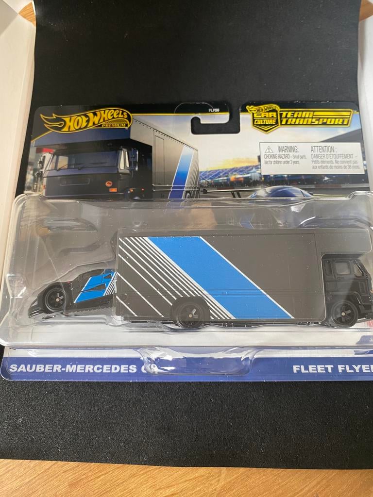 Hot wheels team transport Mercedes sauber c9, Mattel, Mattel, Nieuw, Ophalen of Verzenden